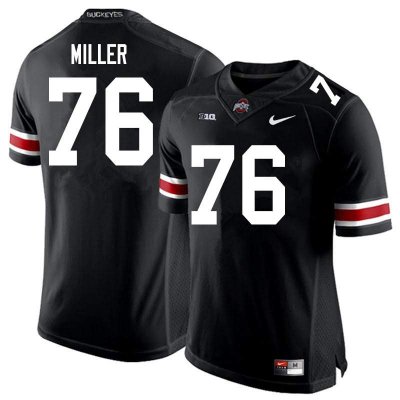 Men's Ohio State Buckeyes #76 Harry Miller Black Nike NCAA College Football Jersey New Release XXW1644PE